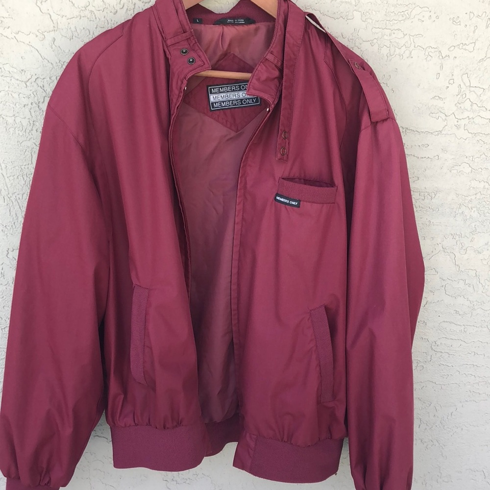 Members Only - Lg Brick Red Jacket
